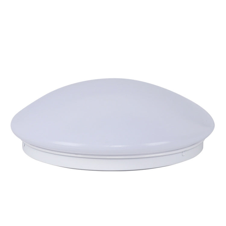 LED Sound Light Control Ceiling Lamp Round Corridor Intelligent Sensor Lamp, Power source: 18W 350mm(White)