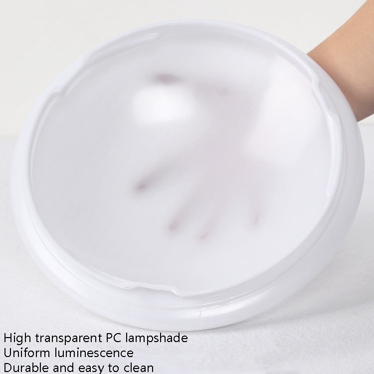 LED Sound Light Control Ceiling Lamp Round Corridor Intelligent Sensor Lamp, Power source: 18W 350mm(White)