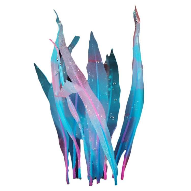 Aquarium Fish Tank Decoration Landscape Silicone Simulation Coral Artificial Kelp Landscape Decoration, Size: HZ007 18cm Small(Blue)