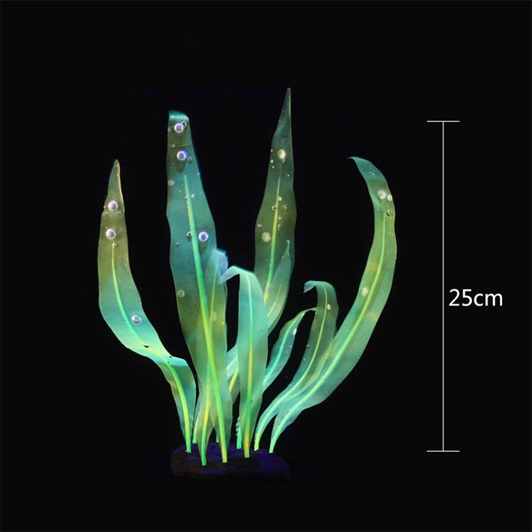 Aquarium Fish Tank Decoration Landscape Silicone Simulation Coral Artificial Kelp Landscape Decoration, Size: HZ006 25cm Medium(Blue)