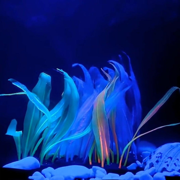 Aquarium Fish Tank Decoration Landscape Silicone Simulation Coral Artificial Kelp Landscape Decoration, Size: HZ005 43cm Large(Orange)