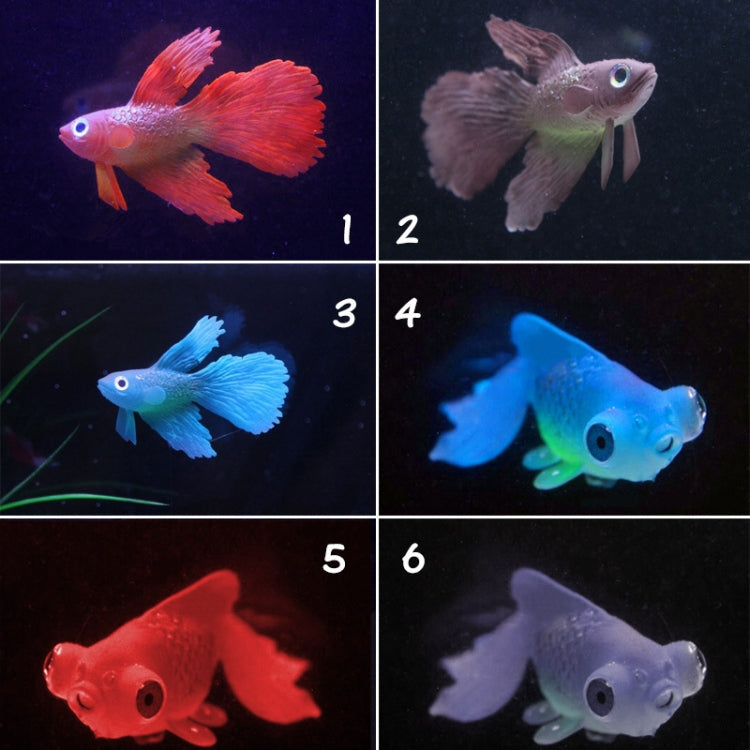 Night Light Simulation Fish Tank Decorations Environmentally Friendly Silicone Colorful Fish(5 Red Goldfish)