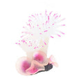 Fish Tank Aquarium Simulation Landscaping Seabed Mollusk Coral Simulation Sea Tree Silicone Ornaments(White)