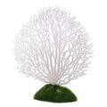 Aquarium Decorative Silicone Fake Coral Fish Tank Artificial Plant Decorative(White)