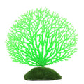Aquarium Decorative Silicone Fake Coral Fish Tank Artificial Plant Decorative(Green)