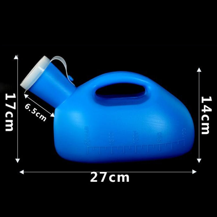 2000ML Travel Potty Baby Child Leakproof Portable Urinal Men with Cover Thickened Elderly Adult Large Capacity Night Pot(White)