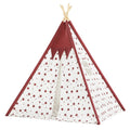 Indian Children Tent Cotton Cloth Indoor Play House Parent-Child Doll House(Pink Stars)