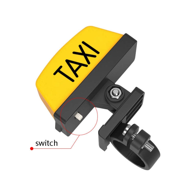 Motorcycle Modified Personality Taxi Motor Light Electric Car Helmet Decorative Warning Light, Specification: Normally Bright(Yellow)