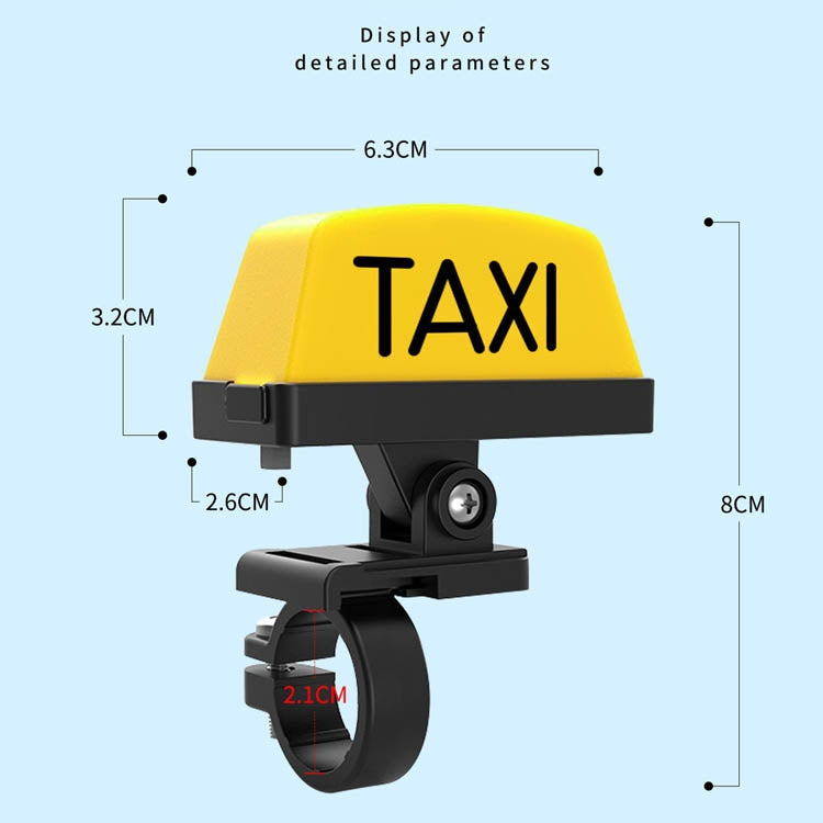 Motorcycle Modified Personality Taxi Motor Light Electric Car Helmet Decorative Warning Light, Specification: Strobe(Yellow)