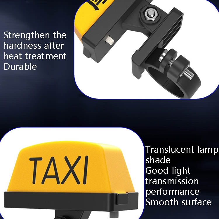 Motorcycle Modified Personality Taxi Motor Light Electric Car Helmet Decorative Warning Light, Specification: Strobe(Yellow)