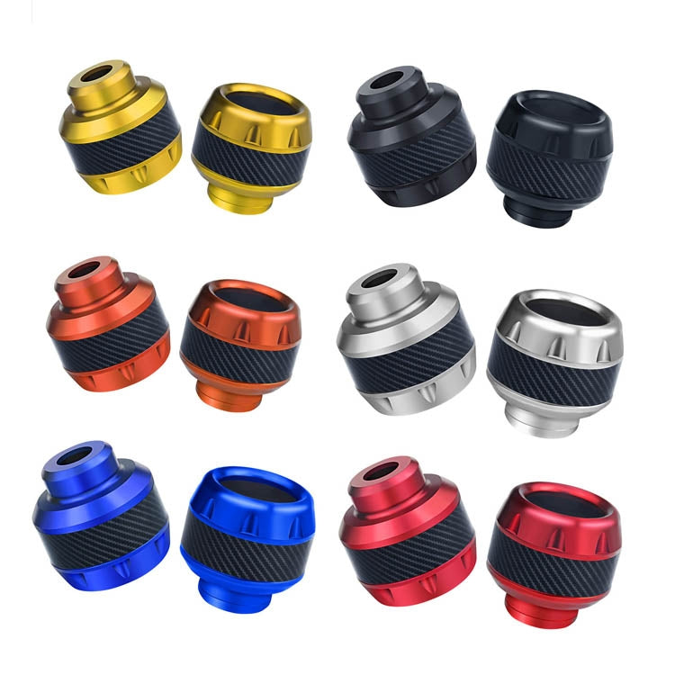 1pair TF-1783 Motorcycle Accessories Modified Electric Car Anti-Drop Cup Aluminum Alloy Shock Absorption Front Fork Cup(Orange)