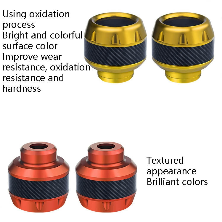 1pair TF-1783 Motorcycle Accessories Modified Electric Car Anti-Drop Cup Aluminum Alloy Shock Absorption Front Fork Cup(Gold)