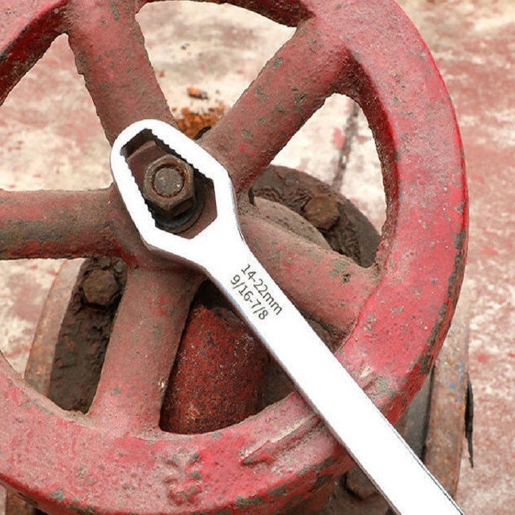 Multi-Function Plum Wrench Open Adjustment Double-Headed Self-Tightening Wrench(Black)