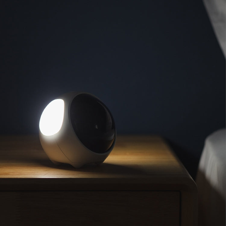 Cartoon Smart Alarm Clock For Children Bedroom Bedside LED Lamp Charging Electronic Digital Clock, Colour: White (Expression Version)