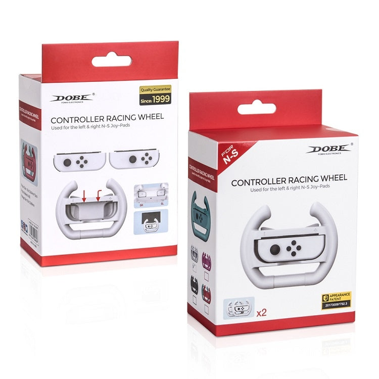 DOBE Left And Right Handle Steering Wheel For Switch OLED / Switch, Specification： Black（2PCS/Pack）