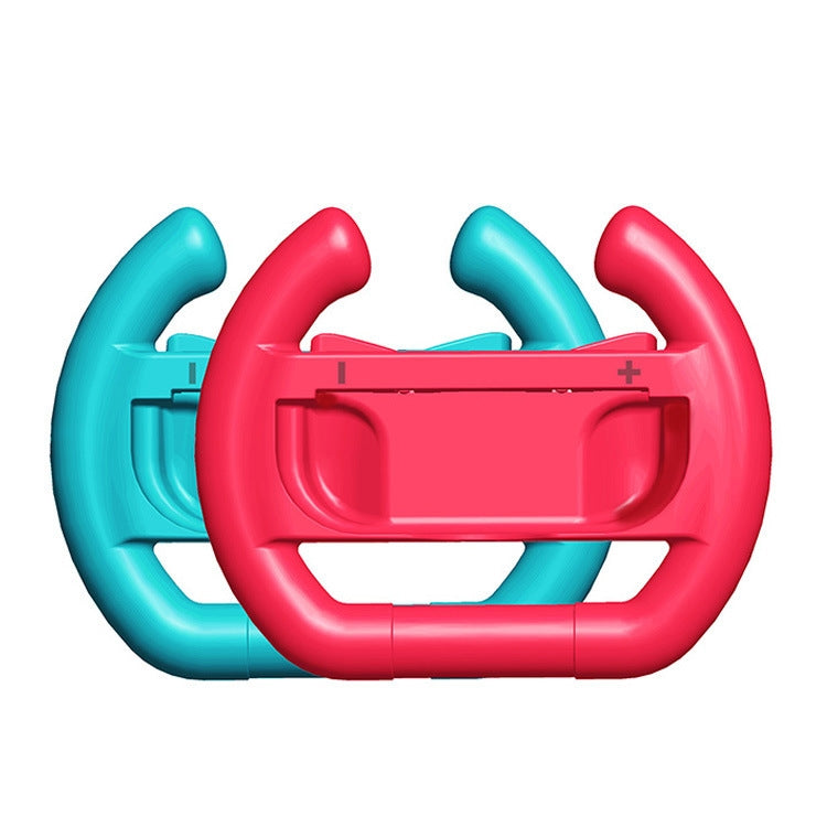 DOBE Left And Right Handle Steering Wheel For Switch OLED / Switch, Specification： Red + Blue（2PCS/Pack）