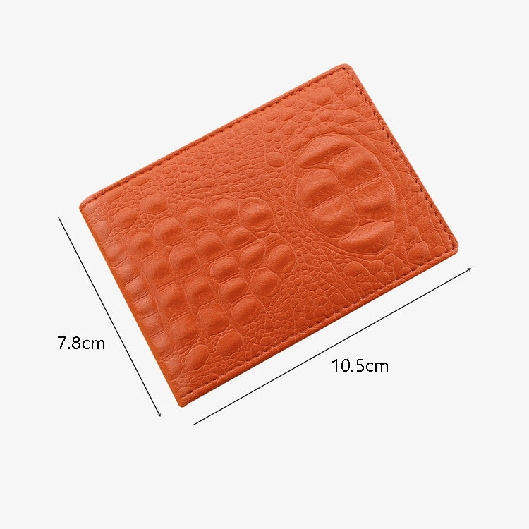 Crocodile Pattern Driver License Cover Universal Driver License Holder Card Slot ID Card Holder(Rose Red)