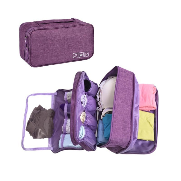 Travel Waterproof Storage Bag Underwear Storage Finishing Bag(Wine Red)