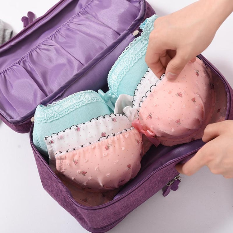 Travel Waterproof Storage Bag Underwear Storage Finishing Bag(Wine Red)