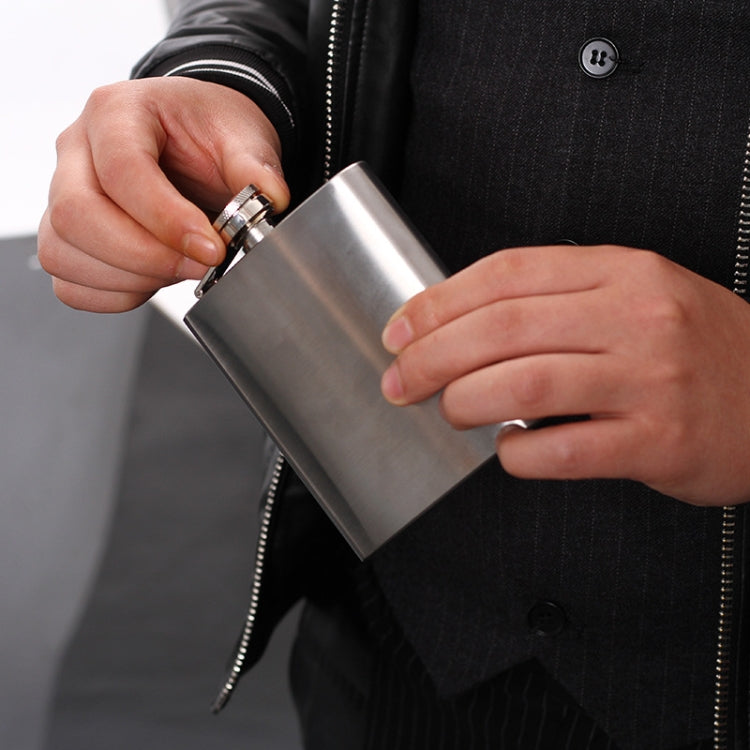 Portable Stainless Steel Hip Flask Set With Wine Glass Funnel(7OZ Jack Yellow Grunge)