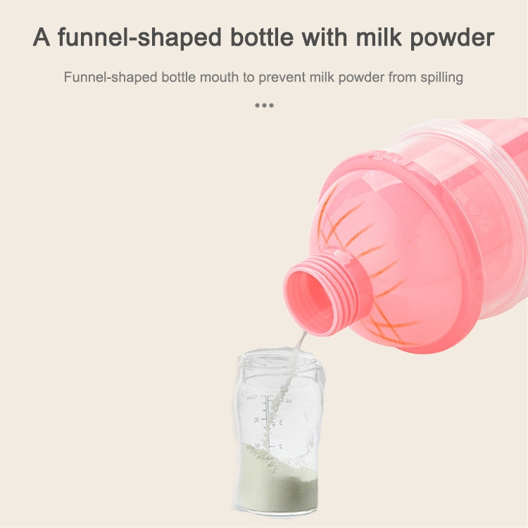 Portable Milk Powder Formula Dispenser Food Container Storage Feeding Box for Baby(Pink)