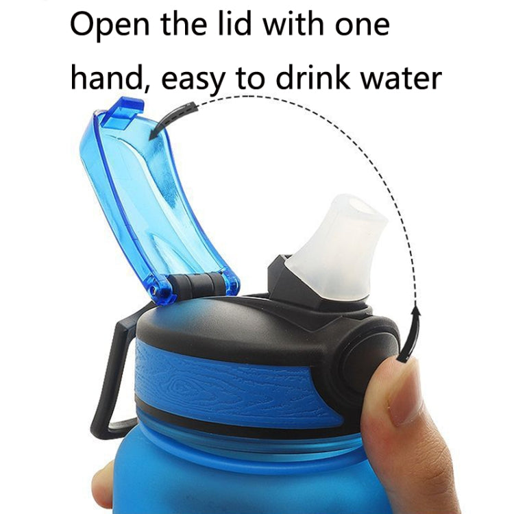 1L Tritan Plastic Gradient Color Cup Outdoor Large Capacity Sports Kettle(Purple Orange)
