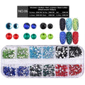 Nail Flat-back AB Crystal Strass 3D Charm Gems DIY Manicure Nail Art Decorations(06)