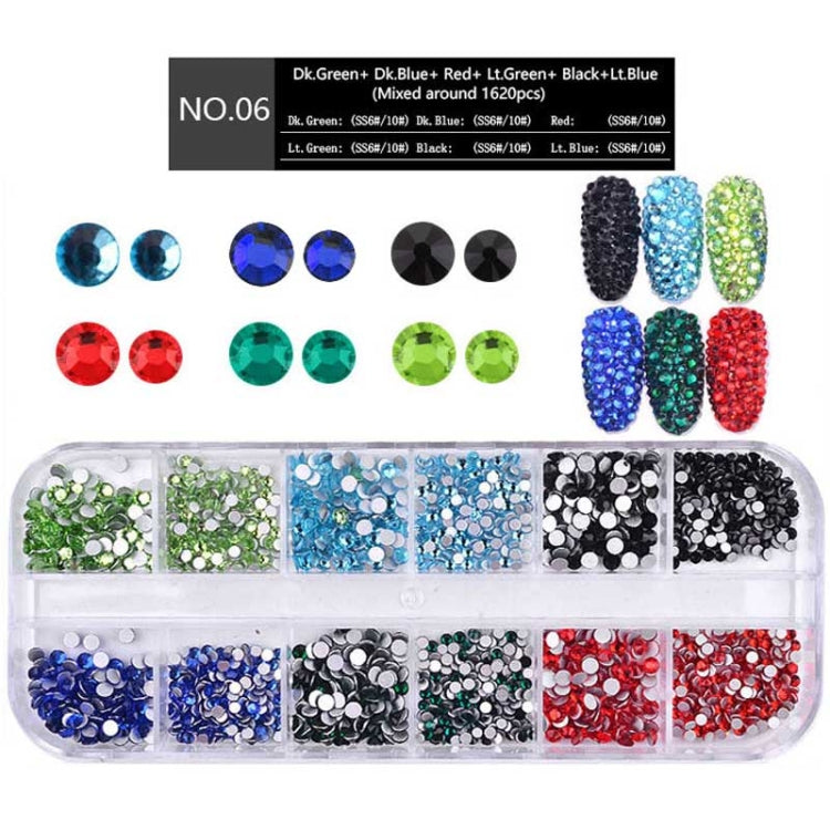 Nail Flat-back AB Crystal Strass 3D Charm Gems DIY Manicure Nail Art Decorations(06)