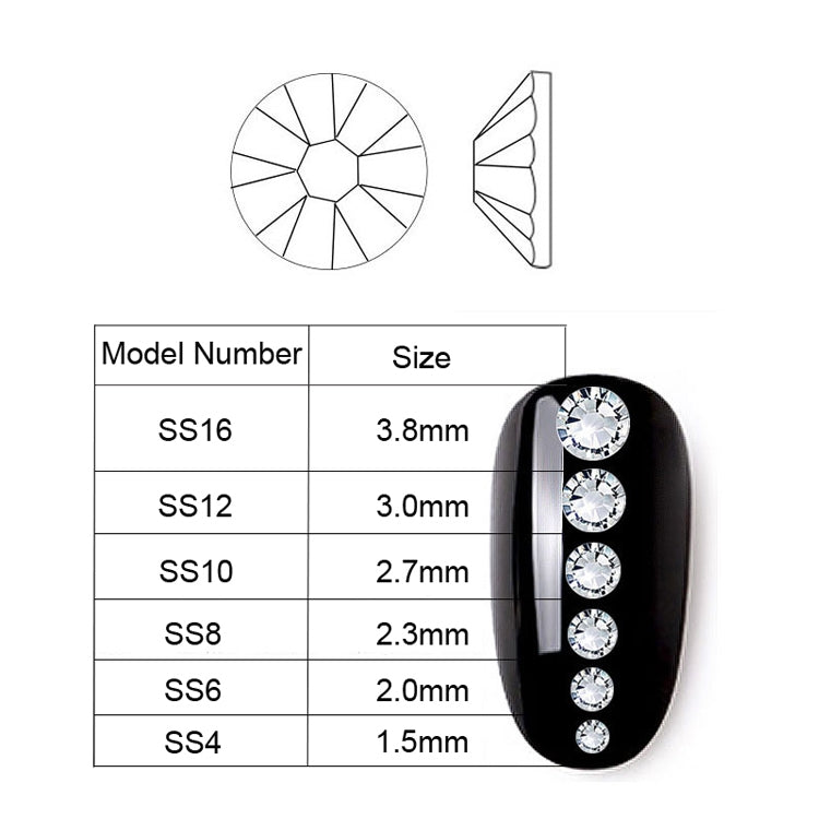 Nail Flat-back AB Crystal Strass 3D Charm Gems DIY Manicure Nail Art Decorations(06)