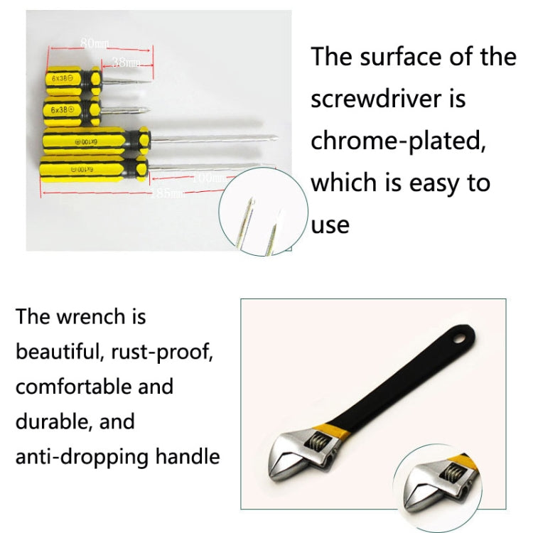 13 In 1 Car Household Multi-Function Hardware Tool Set, Specification: Hardcover 8013-1