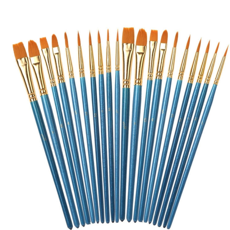 Nylon Pearlescent Round Head Watercolor Acrylic Hook Line Brush(Blue)