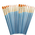 Nylon Pearlescent Round Head Watercolor Acrylic Hook Line Brush(Blue)