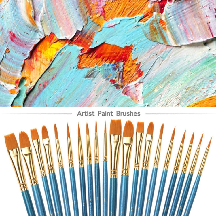 Nylon Pearlescent Round Head Watercolor Acrylic Hook Line Brush(Blue)