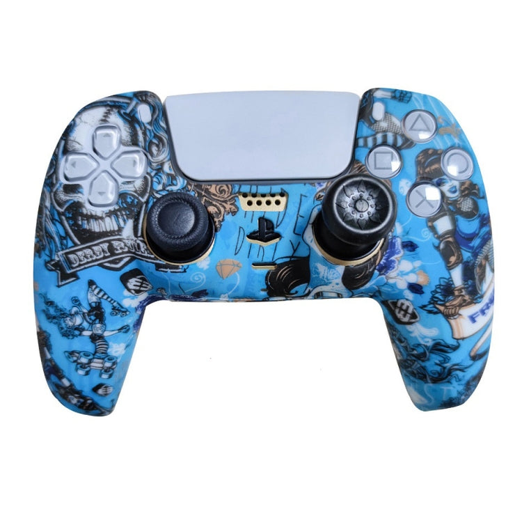 2 PCS PS5 Gamepad Silicone Protective Cover(1+ Hats)