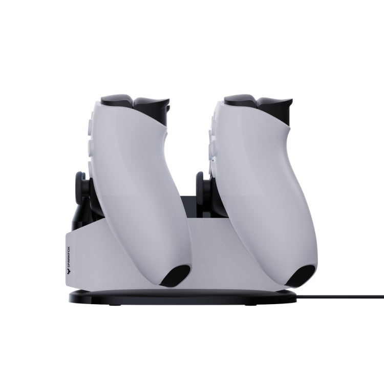 SPARKFOX W20P508 Dual Charger With Contacts Wireless Handle Charger For PS5, Style: Charger+Data Cable+Charging Plug