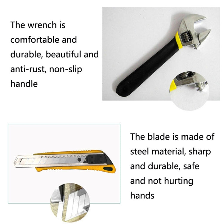 12 In 1 Car Home Dual-Use Hardware Combination Tool Set, Style: Hardcover 8012-1
