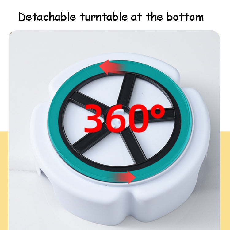 5.2L Three-Grid Rotating Cold Kettle Large-Capacity Compartments Fruit Teapot With Faucet Can Be Put In Refrigerator