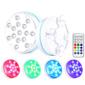 15 LEDs RF Remote Control Diving Light Magnetic Waterproof Pool Lamp, Spec: 1 PC + 1 RC(16 Colors)