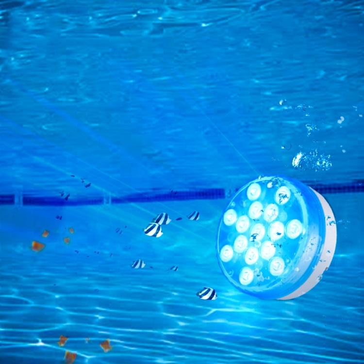 15 LEDs RF Remote Control Diving Light Magnetic Waterproof Pool Lamp, Spec: 1 PC + 1 RC(16 Colors)