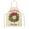Fabric Linen Cleaning Apron Christmas Party Decoration Apron, Size: 68x55cm(WQ-001502)