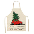 Fabric Linen Cleaning Apron Christmas Party Decoration Apron, Size: 68x55cm(WQ-001509)
