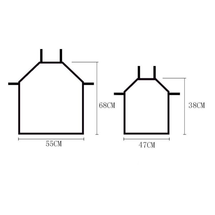 Fabric Linen Cleaning Apron Christmas Party Decoration Apron, Size: 68x55cm(WQ-001501)