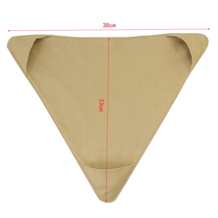 Outdoor Triangle Stool Camp Waterproof Canvas Portable DIY Chair Scorpion Fishing Stool(Brown)