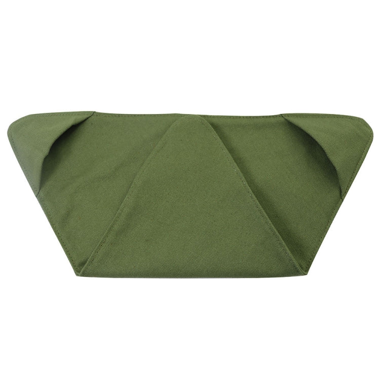 Outdoor Triangle Stool Camp Waterproof Canvas Portable DIY Chair Scorpion Fishing Stool(Army Green)