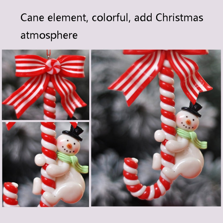 Christmas Holiday Ornament Christmas Cane Candy Bar Ornaments(Snowman)