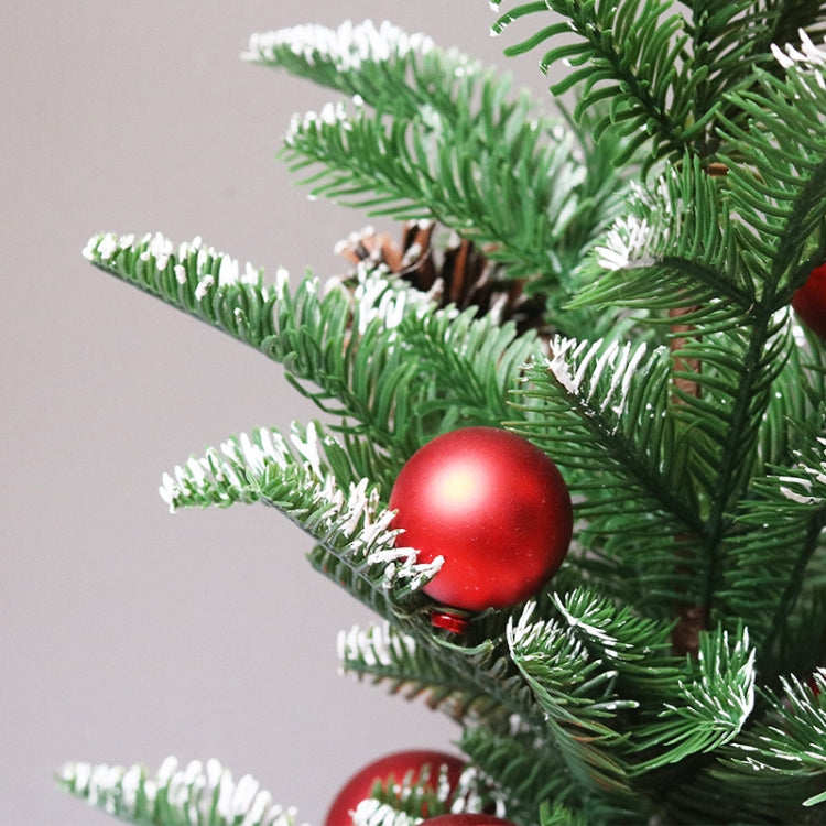 40cm SYCT74 Christmas Decorations White PE Red Fruit Mini Christmas Tree