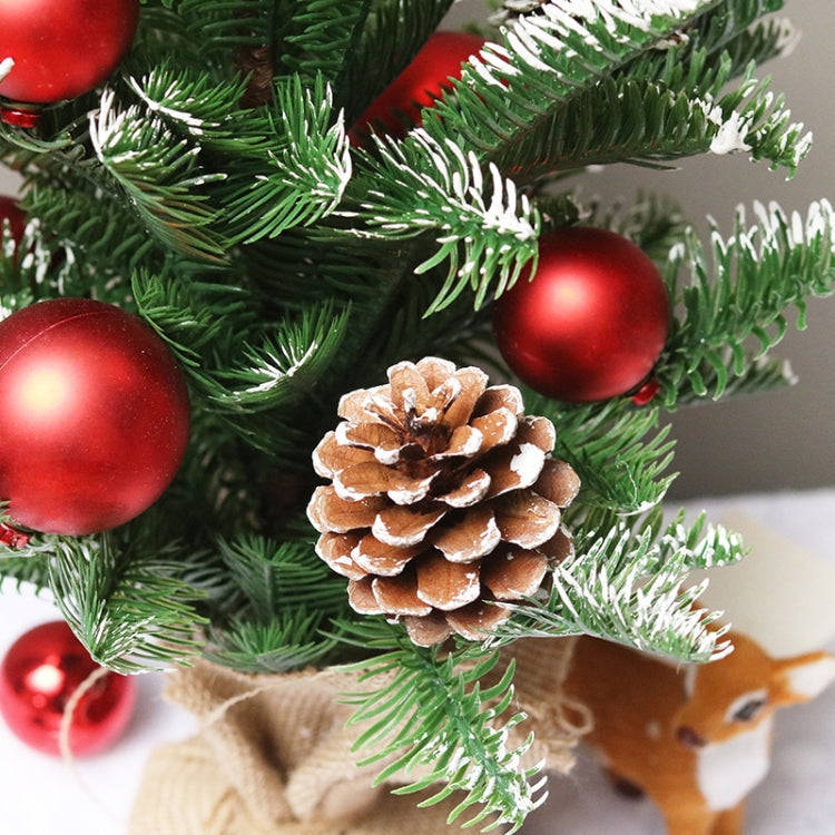 40cm SYCT74 Christmas Decorations White PE Red Fruit Mini Christmas Tree