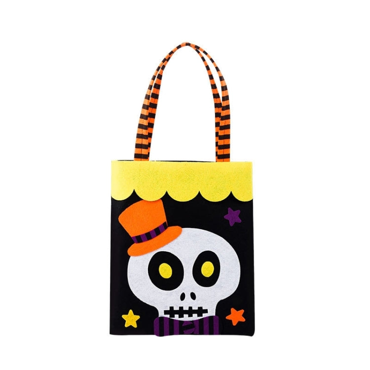 Halloween Non-woven Gift Candy Bag Cartoon Holiday Decoration Props(Skull)