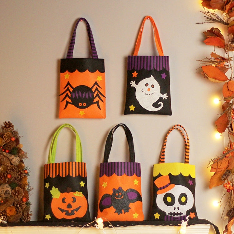Halloween Non-woven Gift Candy Bag Cartoon Holiday Decoration Props(Spider)