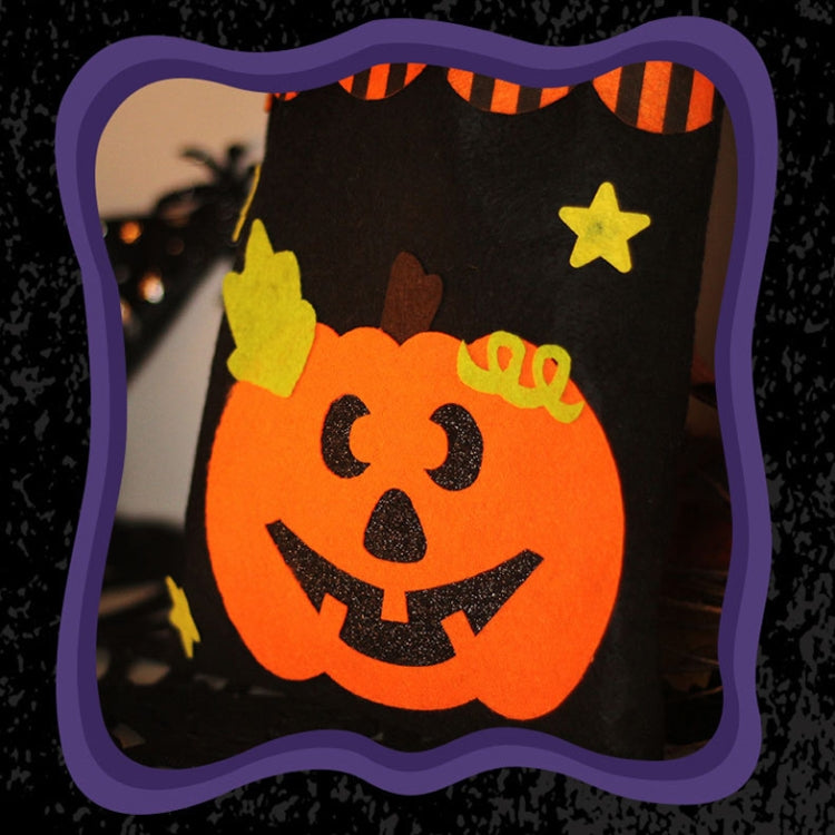 Halloween Non-woven Gift Candy Bag Cartoon Holiday Decoration Props(Pumpkin)